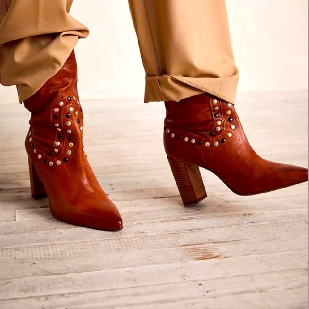Free People Studded Dakota Heel Boots - Picture 13 of 13